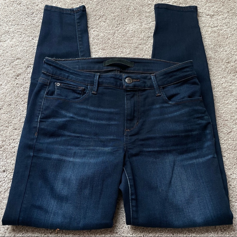 Joe’s Jeans Flawless The Icon mid-rise skinny ankle dark wash jeans size 28(4-6)